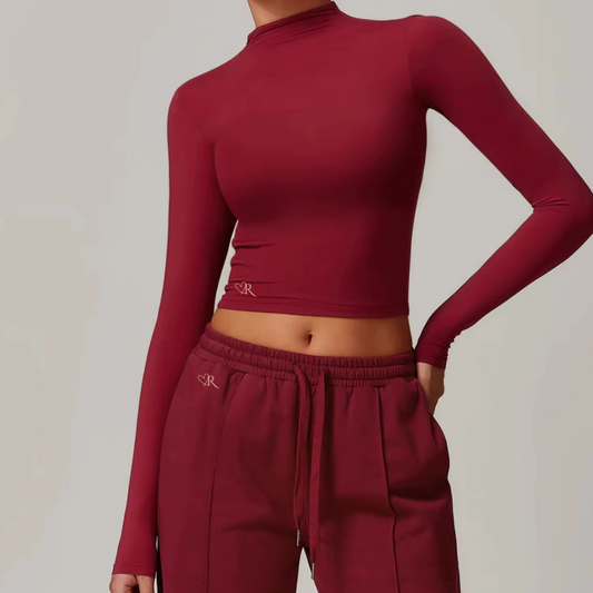 Signature Essential Long Sleeve- Sangria (Pre-Order)